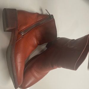 Frye Booties in Cognac